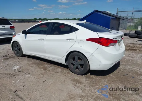 2013 Hyundai Elantra Gls z USA, uszkodzony, nr VIN 5NPDH4AE8DH287169